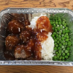 Sweet & Sour Meatballs with Rice